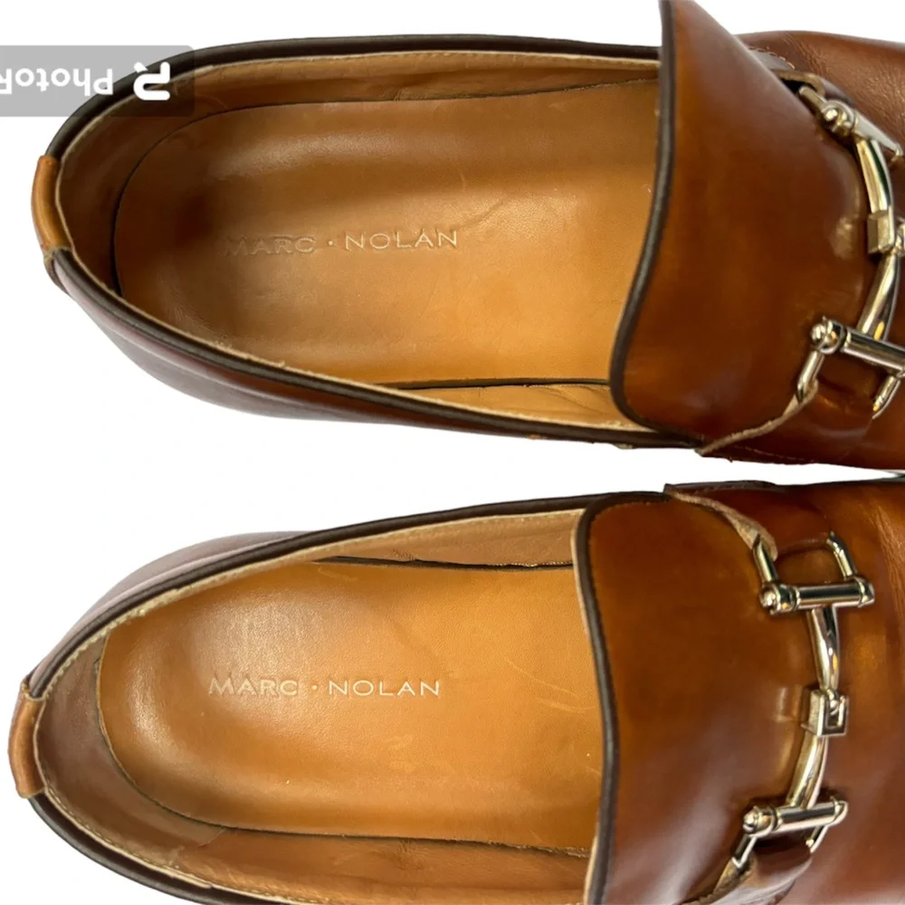 Marc Nolan Men’s‎ Boardwalk Leather Shoes/Sneakers Brown Size 10